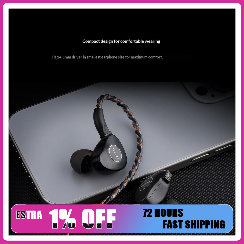 Planar Magnetic Iem Earphones - KEFINE Klanar Auriculares Intrauditivos con Driver