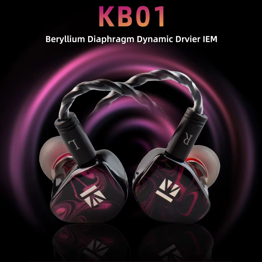 In Ear Monitors For Singers - KBEAR KB01 Auriculares intrauditivos con diafragma