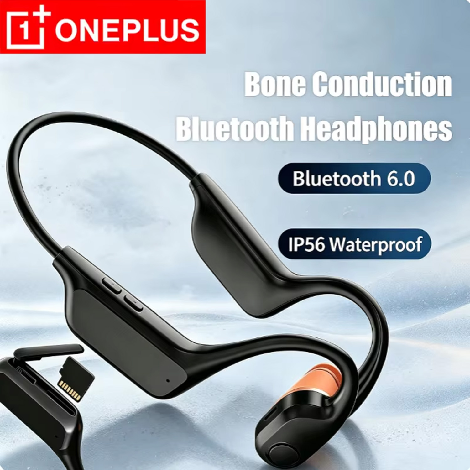 Bone Conduction Running Headphones - Auriculares Bluetooth de conducción ósea con