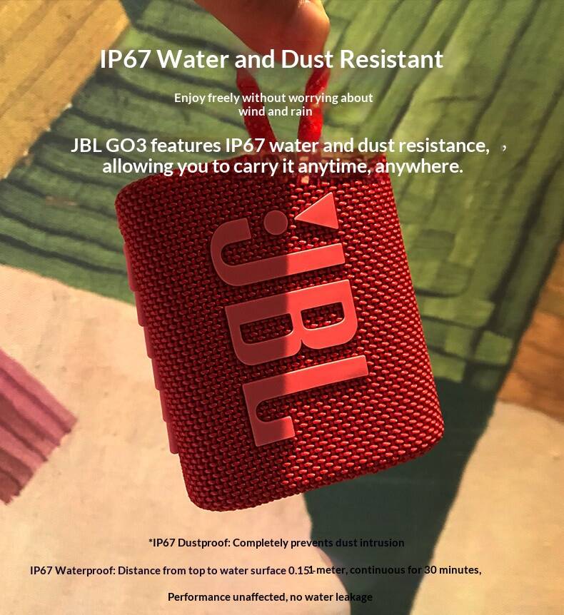 Altavoz Bluetooth JBL GO3 Ferr - Portable Bluetooth Speaker Waterproof Ipx7 reseña y precio