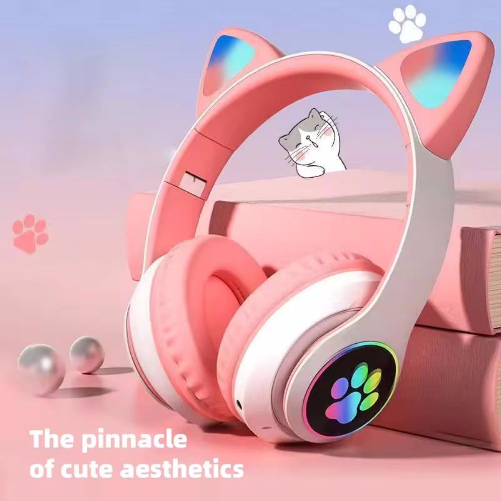 Audífonos Inalámbricos con Ore - Cat Ear Bluetooth Headset Led reseña y precio