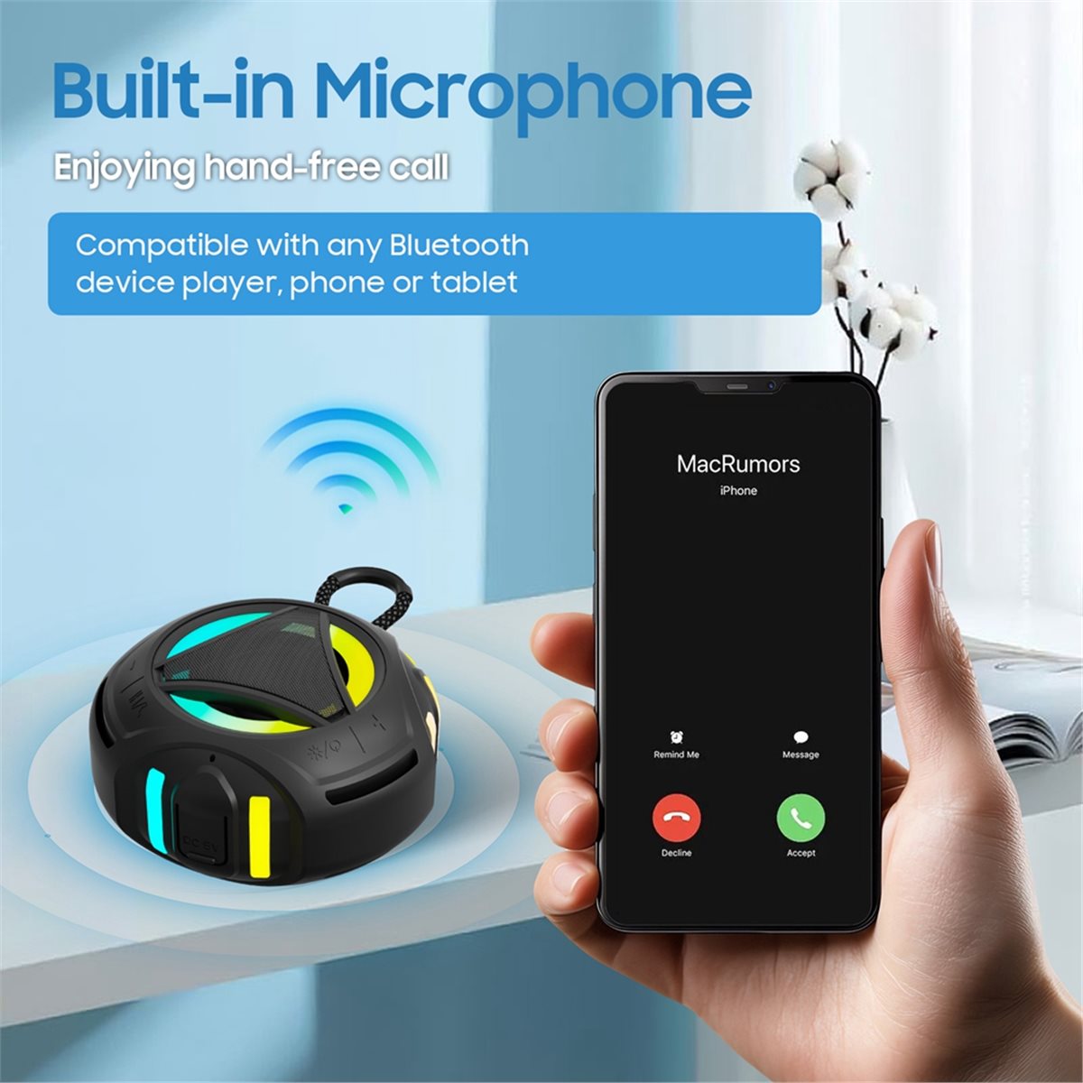 Mini Altavoz Bluetooth para Du - Portable Bluetooth Speaker Waterproof Ipx7 reseña y precio