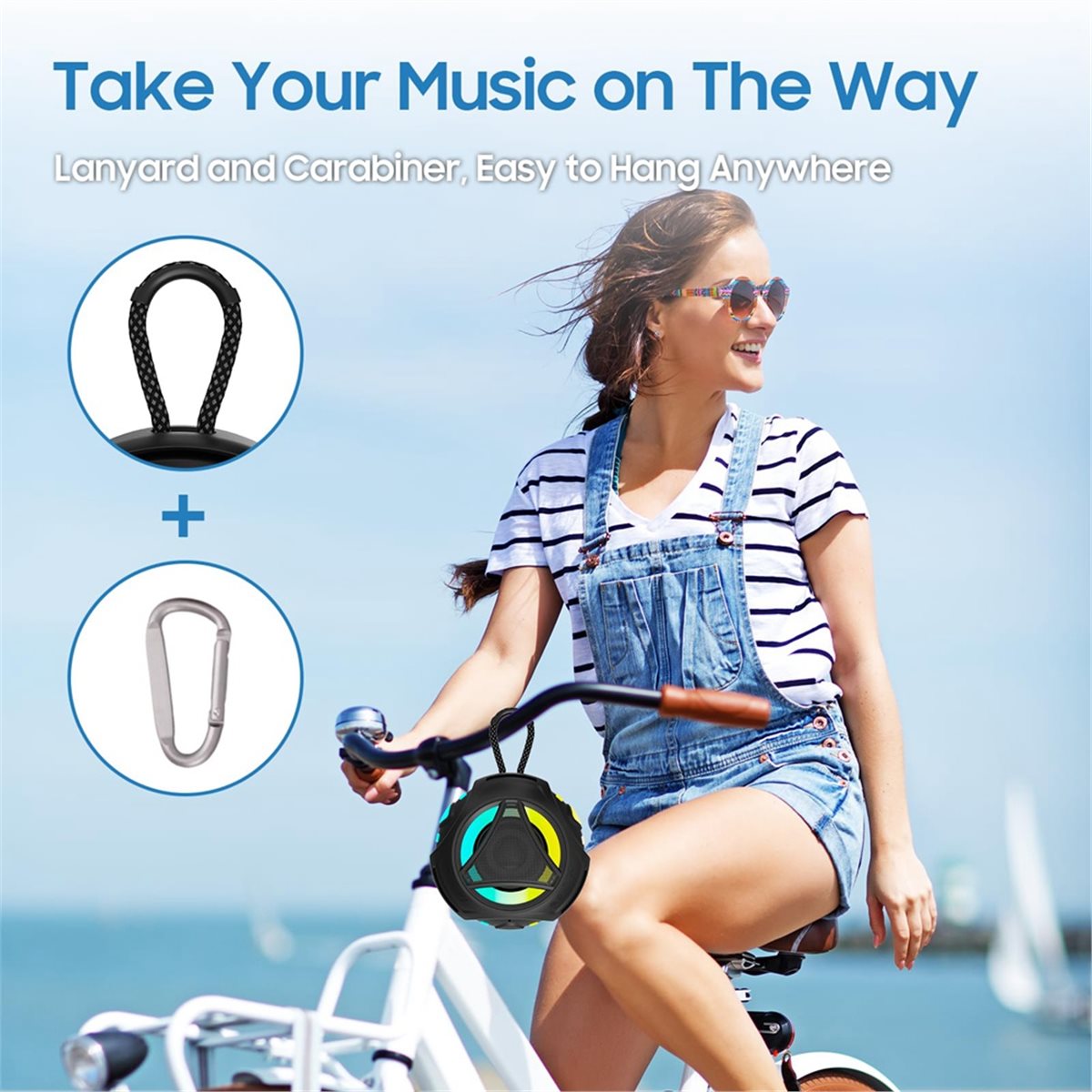 Mini Altavoz Bluetooth para Du - Portable Bluetooth Speaker Waterproof Ipx7 reseña y precio